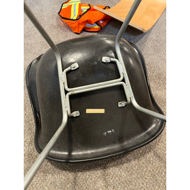 1970s 1970s Attributed to Eames Upholstered Molded Plastic Armchair For Sale - Image 5 of 5