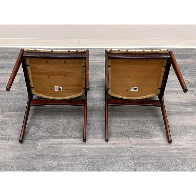 4 Danish Johannes Andersen Rosewood Dining Chairs by Uldum Mobelfabrik For Sale - Image 11 of 13