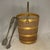 Cambridge Glass Company Vintage Cambridge Pink Glass Ice Bucket with Pewter Tongs For Sale - Image 4 of 9