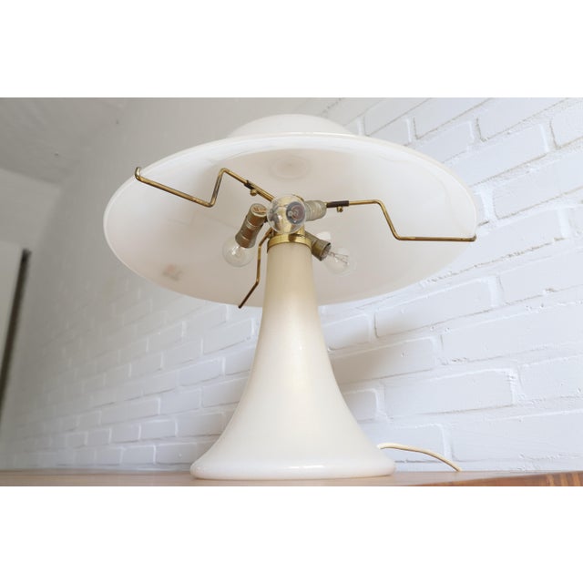 Metal Murano Glass Table Lamp by Barovier & Toso, 1970 For Sale - Image 7 of 9
