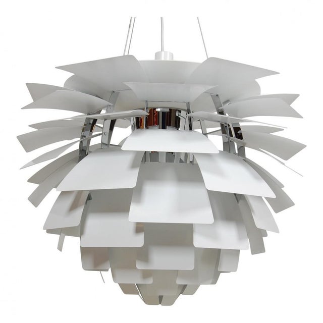 Poul Henningsen white cone - newly renovated Designer : Poul Henningsen Manufacturer : Louis Poulsen Model : Artichoke /...