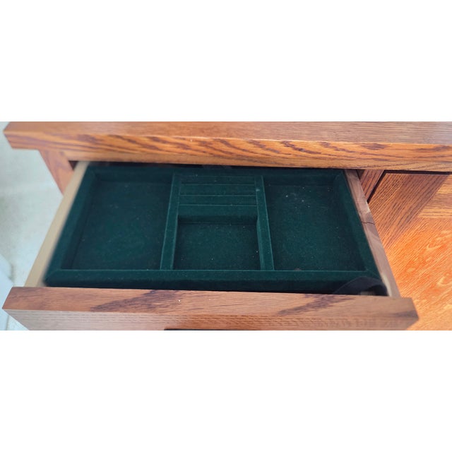 Wood Cedar-Lined Mission Oak Tall Dresser/Cabinet For Sale - Image 7 of 9