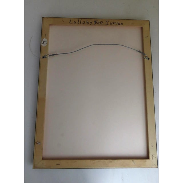 1966 Louise Nevelson "Lullaby For Jumbo" Signed & Numbered Screenprint & Collage. Nevelson worked with Chiron Press in New...