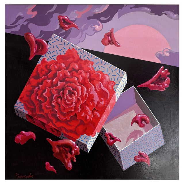 Leo Giampaolo, the Box of Dreams, 2012, Oil and Acrylic on Canvas For Sale