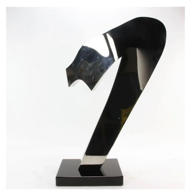 Gary Kahle, Welded Stainless Steel Reflective Abstract Modernist Sculpture Gary Kahle, 1984 For Sale - Image 12 of 18