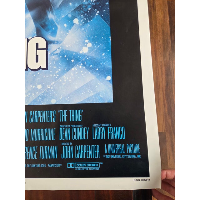 Vintage Horror John Carpenter's the Thing Original One Sheet Movie Poster For Sale - Image 11 of 11