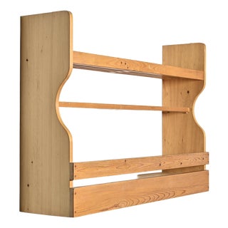Pine Wall Shelf attributed to Charlotte Perriand for Les Arcs, 1800 For Sale