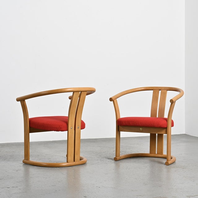 Beech Armchairs by Isamu Kenmochi, 1960s, Set of 2 For Sale - Image 15 of 18
