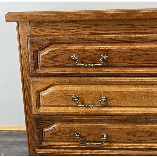 Vintage French Chest of 4 Drawers with Brass Handles For Sale - Image 5 of 16