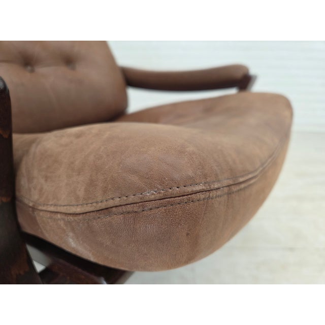 Vintage Danish Lounge Chair in Leather by Georg Thams, 1970s For Sale - Image 4 of 18