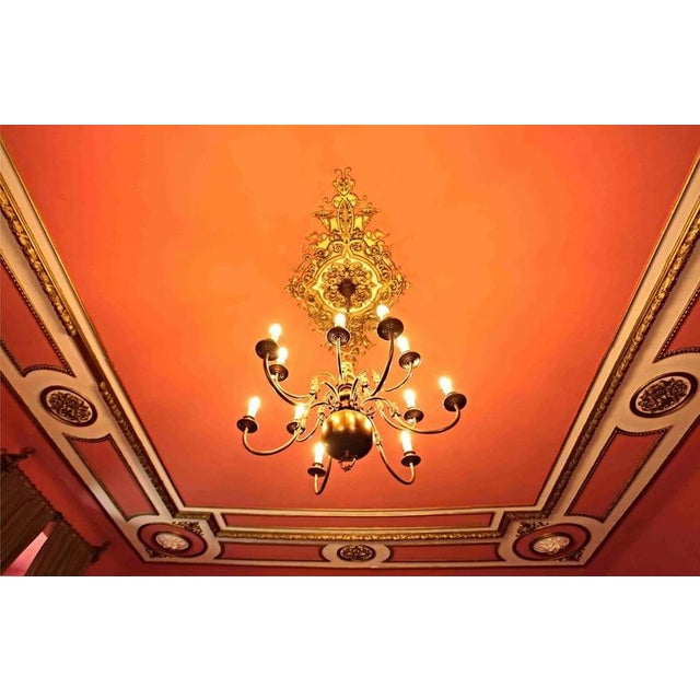 Gold Flemish Two-Story Chandelier with Eagle For Sale - Image 8 of 8