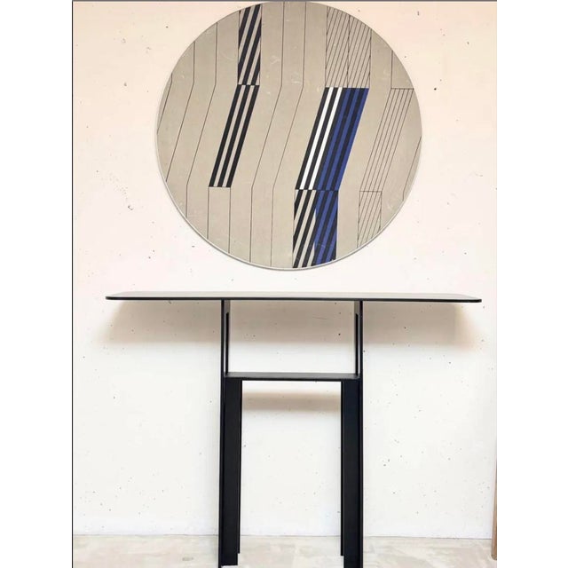 Steel Console by Léopold Gest for Protis 1980 For Sale - Image 9 of 11