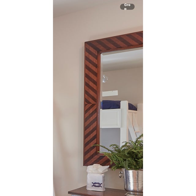 2010s Robert Lighton Mirror Bench-Made Mirror British Colonial Teak For Sale - Image 5 of 5