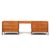 Florence Knoll for Knoll Mid Century Walnut 3-Piece Vanity Set This vanity measures: 100 wide x 19.5 deep x 29.5 inches...