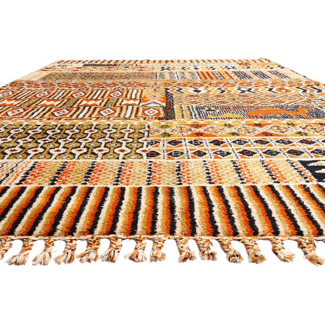 Mid-Century Modern Vintage Taznakht Moroccan Rug, 11'09 X 17'09 For Sale - Image 3 of 10