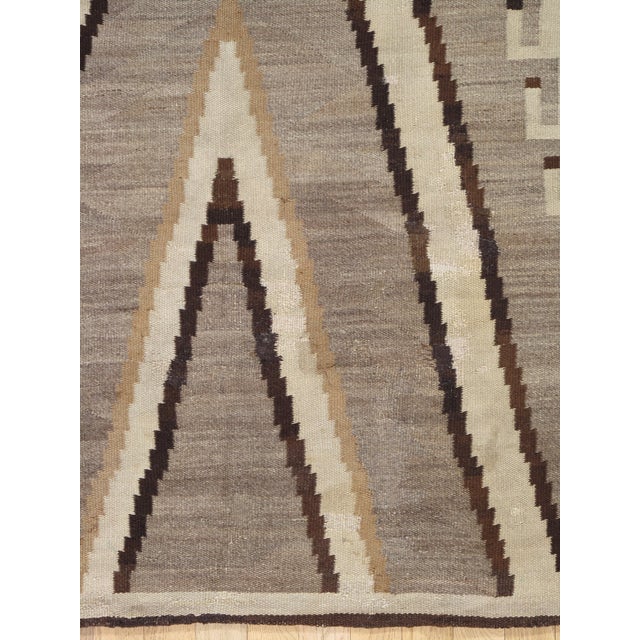 Native American Paths of the Sacred Mountains Late 19th-Century Navajo Transitional Handmade Rug For Sale - Image 3 of 18