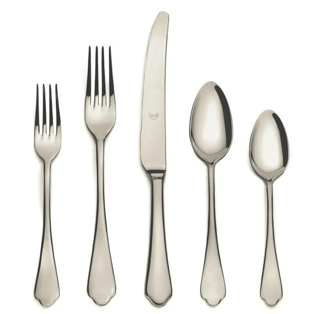 Contemporary Mepra Dolce Vita 5-Piece Flatware Set, Champagne For Sale - Image 3 of 3