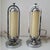 Silver Bauhaus Functionalist Chrome and Glass Table Lamps, Czechoslovakia, 1930s, Set of 2 For Sale - Image 8 of 8