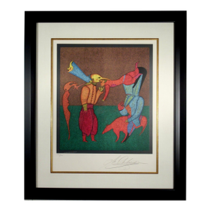 Mihail Chemiakin Acrobats C. 1990 Original Print