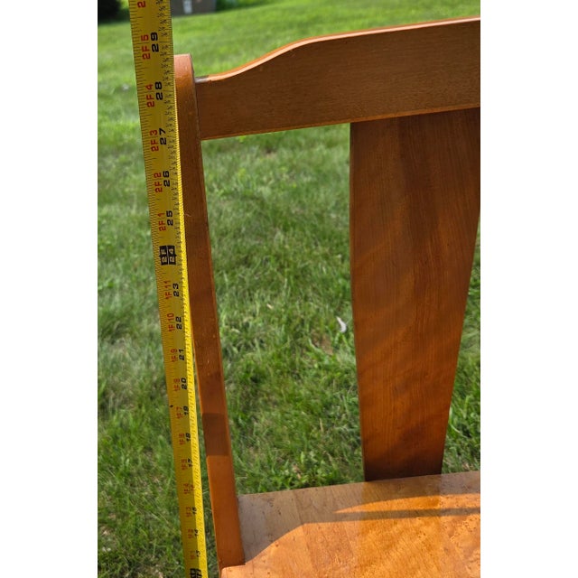 Vintage Child's Swivel Adjustable Desk Chair Wood and Cast Iron For Sale - Image 9 of 12
