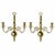 Brass Double Arm Wall Candle Sconces in Williamsburg Style - A Pair For Sale - Image 10 of 10