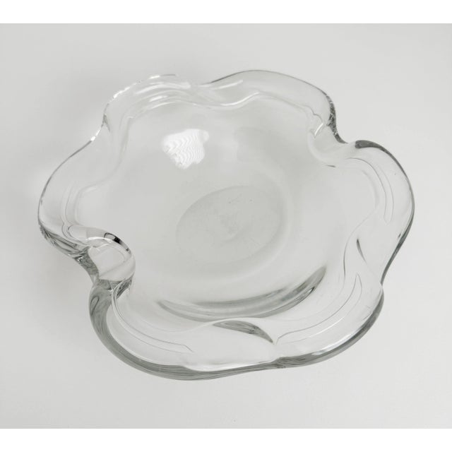 Glass Large French Crystal Vide-Poche, 1960's For Sale - Image 7 of 10