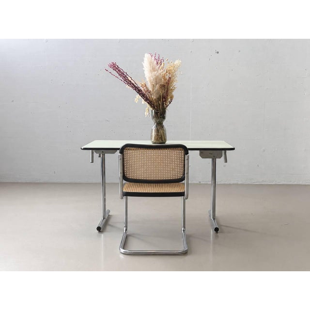 Silver Mint Green Folding Tables from Kelko For Sale - Image 8 of 14