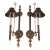 1970s Chapman Traditional Brass Tole Shade Wall Lights - a Pair For Sale