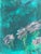 Abstract 1980s Abstract Florals in Green Grass by Elia in Silver Frame For Sale - Image 3 of 5