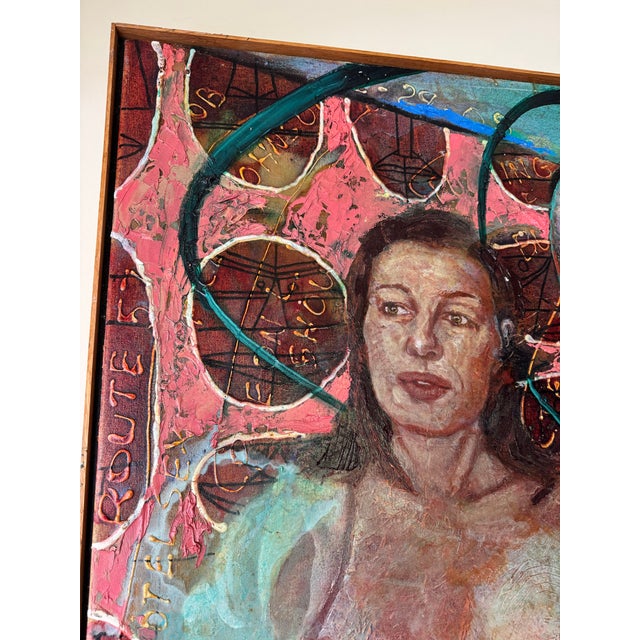 Walter Myers Large-Scale Figurative Oil on Canvas, “Postcard From Florida”, Signed and Dated 2007 For Sale In Detroit - Image 6 of 12