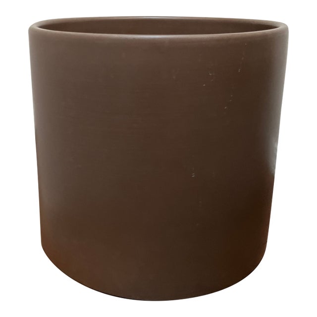1960s Architectural Gainey Planter Ac-12 Taupe/Brown For Sale