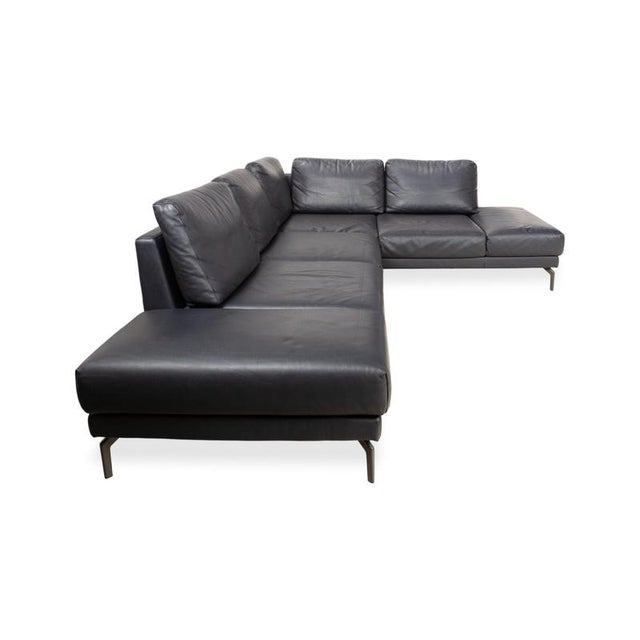 Black Leather HS.420 Corner Sofa from Hülsta For Sale - Image 9 of 13