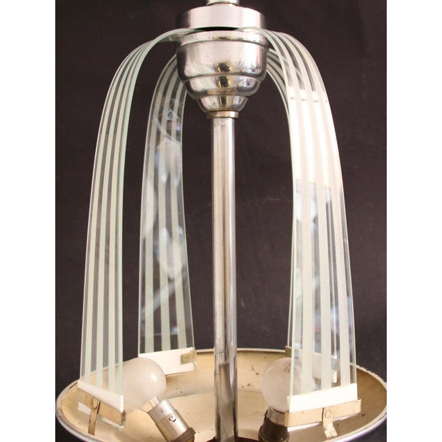 Vintage Art Deco Ceiling Light attributed to Henri Petitot for Atelier Petitot, 1930s For Sale - Image 9 of 12