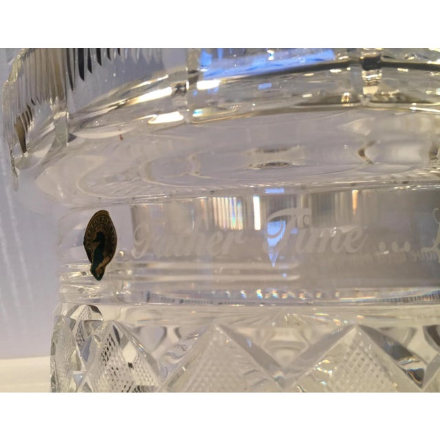 Waterford Crystal 21st Century Waterford Millennium Society Limited 'Father Time' Lidded Centerpiece Bowl - 1 Piece For Sale - Image 4 of 12