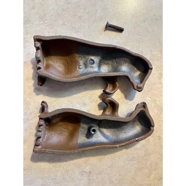 Early 20th Century Early 20th Century Begging Bear Cast Iron Still Toy Bank For Sale - Image 5 of 6