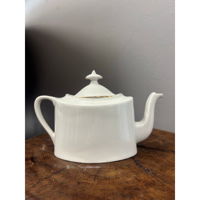 Early 20th Century Early 20th Century English Porcelain Commemorative Coronation of George v and Mary Tea Pot For Sale - Image 5 of 5