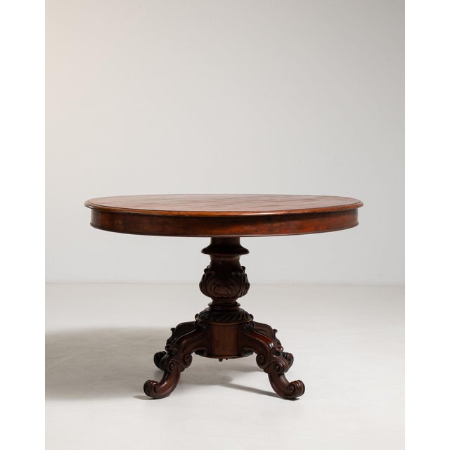 19th Century France Brown Wood Coffee Table For Sale - Image 9 of 11
