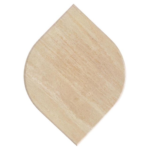 Mid-Century Modern Model Teardrop Coffee Table in Travertine, 1970s For Sale - Image 9 of 9