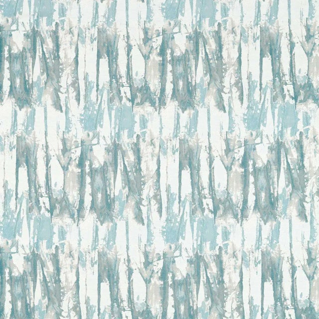Harlequin Eco Takara Fabric in Frost/Silver Willow - a Sample For Sale