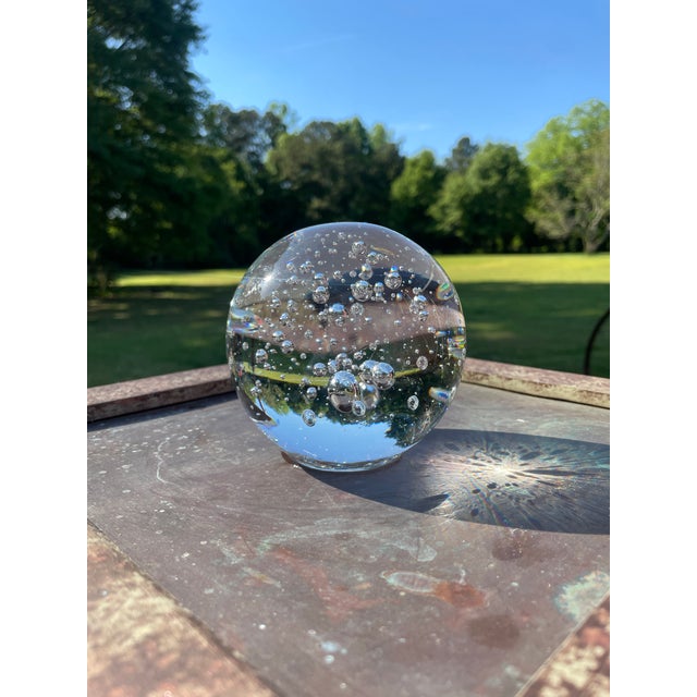 Glass Orb Art Paperweight For Sale - Image 12 of 12