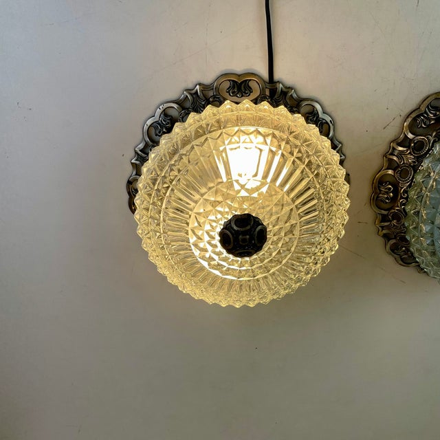 Silver Ceiling Light from Massive, Belgium, 1960s For Sale - Image 8 of 18