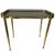 Vintage Hollywood Regency Neoclassical Brass Side Table with Leather Top and Gallery Edge, 1960s For Sale - Image 13 of 13