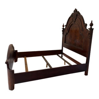 Henredon Cal King Victorian Mahogany Bed For Sale