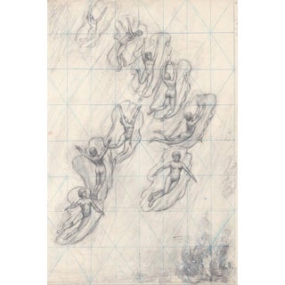 1930s Dancing Muses Drawing For Sale