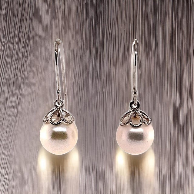 Akoya Pearl Earrings 14 Kt Yellow Gold Certified For Sale - Image 12 of 13