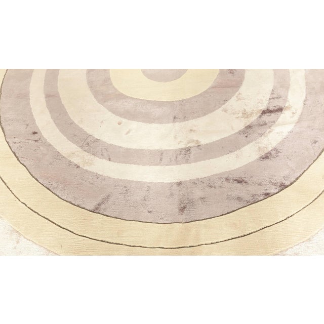 One-of-a-kind Art Deco Style Lavandula Rug by Doris Leslie Blau For Sale - Image 10 of 11