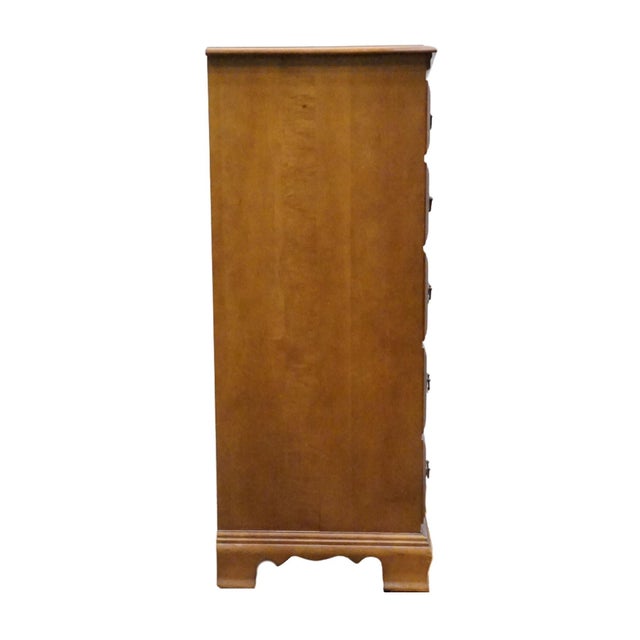 Bassett Furniture Solid Hard Rock Maple Colonial Early American 36" Chest of Drawers 229-01-251 For Sale - Image 11 of 14