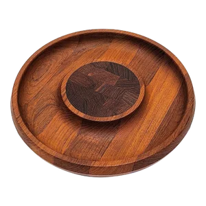 Mid 20th Century Jens Quistgaard Teak Wood Cheese Tray Designed for Dansk