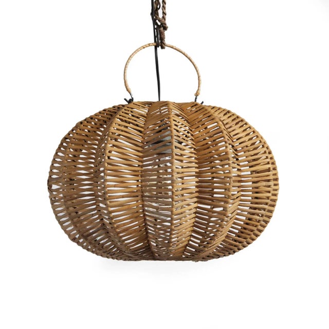 Split Stain Pumpkin Pendant Light 16" For Sale In Los Angeles - Image 6 of 6