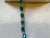 12 Ct Natural Brazilian Emerald and Diamond Tennis Bracelet 14 Karat White Gold For Sale - Image 16 of 18